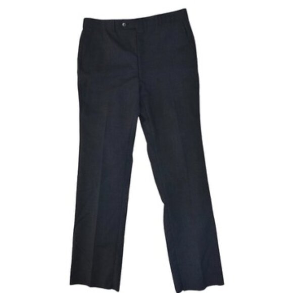 Saks Fifth Avenue Vintage Deadstock 100% Woorsted Wool Pants 36 Gray Unhemmed - Picture 2 of 12